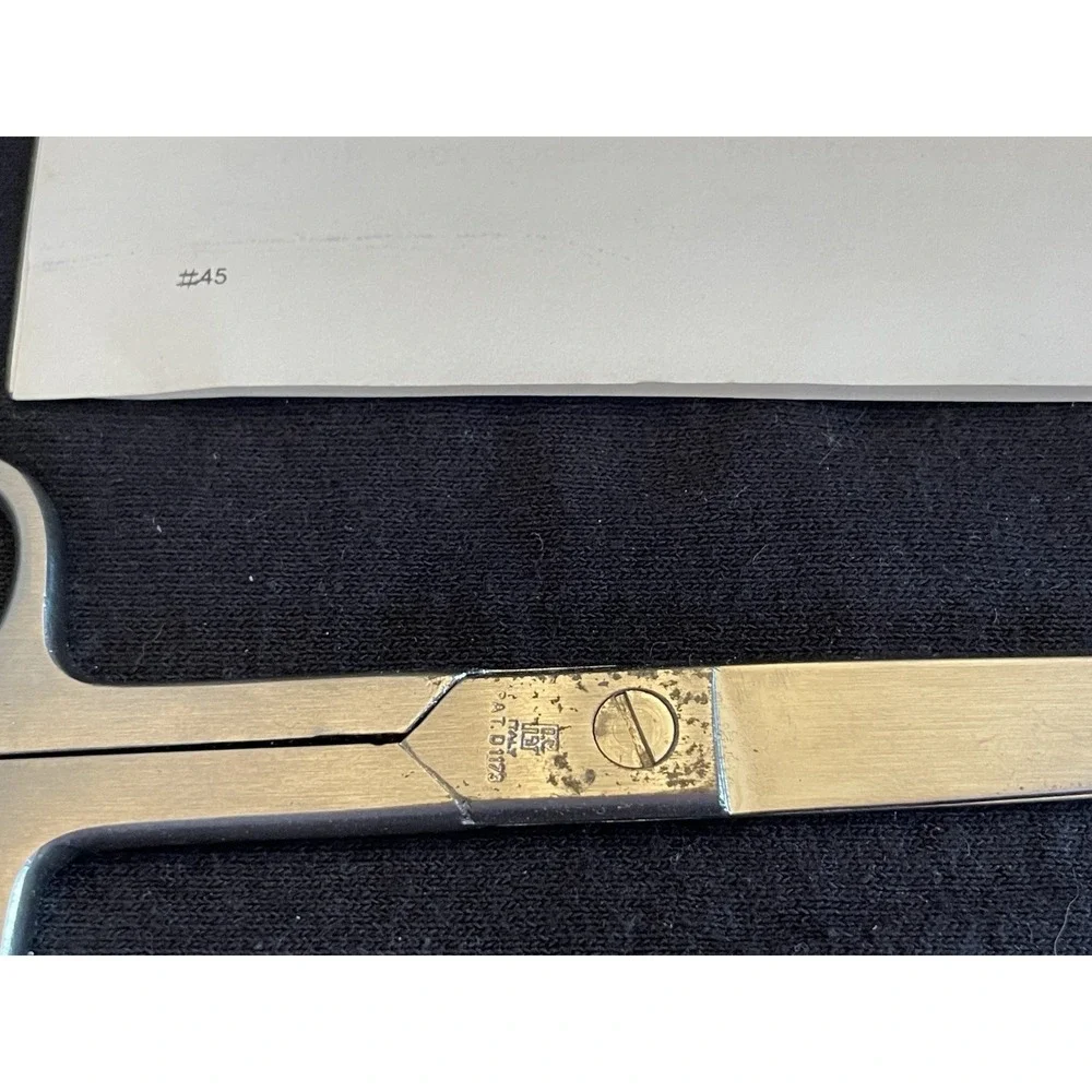 Vintage Library Set Scissors Italy Unique Handle Original‎ Box Leaflet